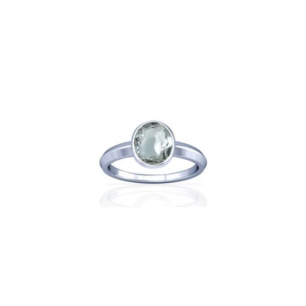 Sparkling White Zircon Sterling Silver Ring - K1