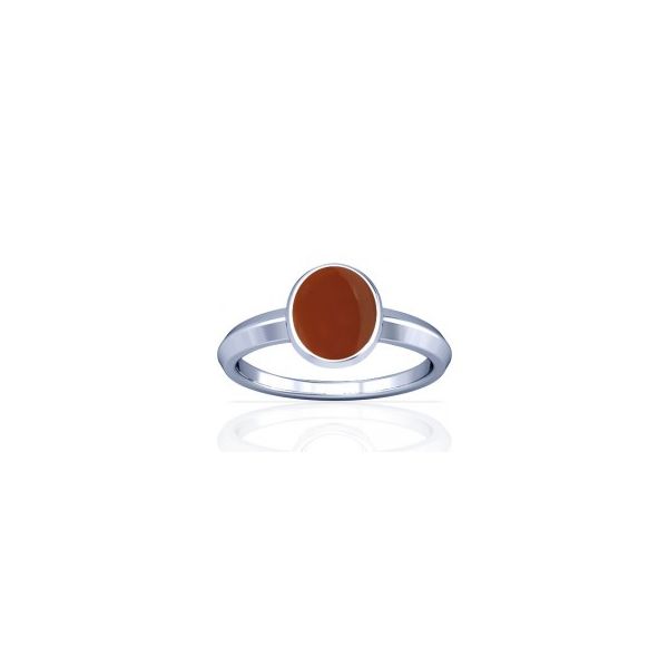 Natural Carnelian Sterling Silver Ring - K1