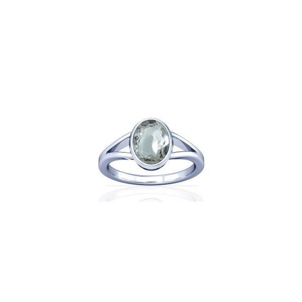 Sparkling White Zircon Sterling Silver Ring - K2
