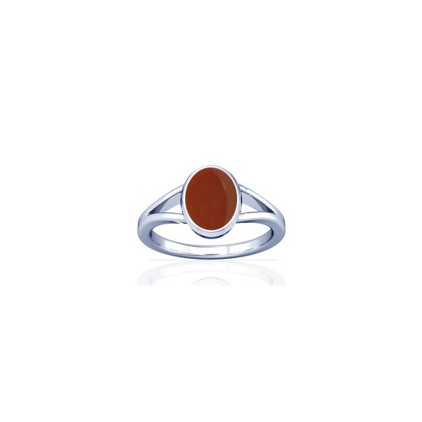 Natural Carnelian Sterling Silver Ring - K2