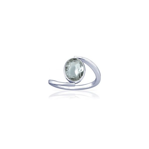 Sparkling White Zircon Sterling Silver Ring - K6