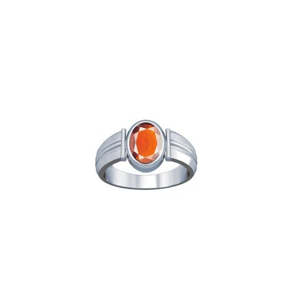 African Hessonite Sterling Silver Ring - K9