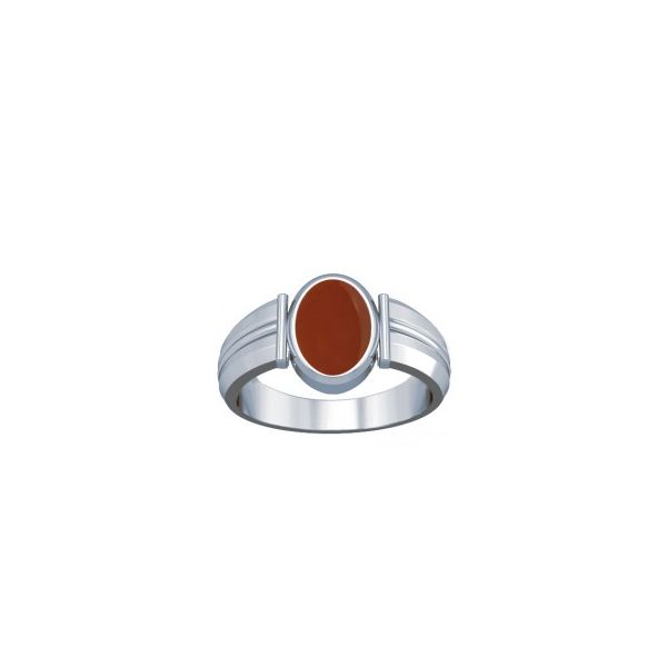 Natural Carnelian Sterling Silver Ring - K9