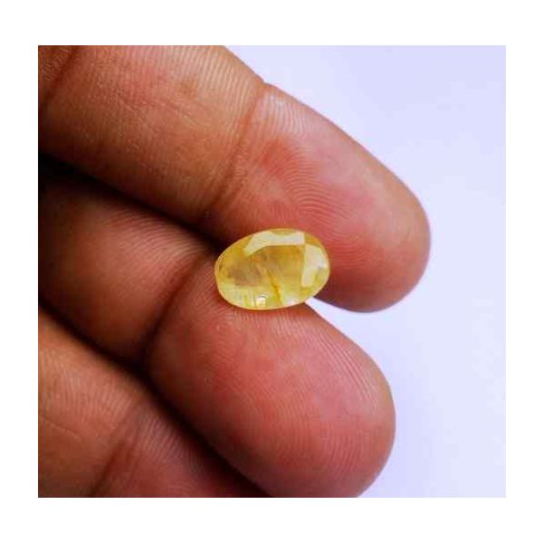 3.14 Carats Ceylon Yellow Sapphire 11.26 x 7.84 x 3.75 mm