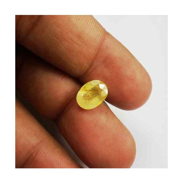 2.72 Carats Ceylon Yellow Sapphire 9.78 x 7.41 x 4.39 mm