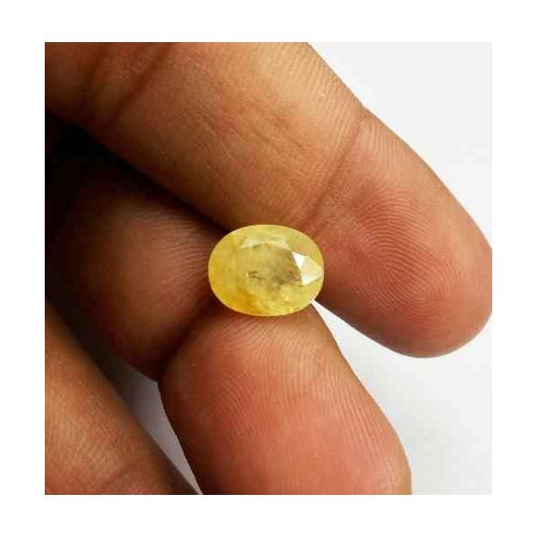 3.85 Carats Ceylon Yellow Sapphire 10.47 x 8.42 x 4.68 mm