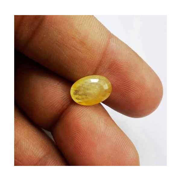 3.69 Carats Ceylon Yellow Sapphire 11.16 x 8.10 x 4.24 mm