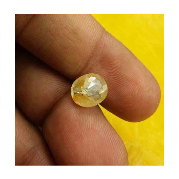 3.59 Carats Ceylon Yellow Sapphire 9.92 x 8.58 x 4.87 mm