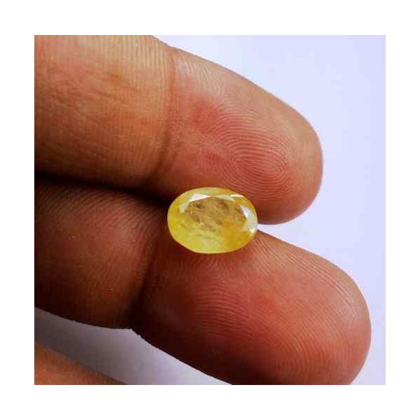 3.07 Carats Ceylon Yellow Sapphire 10.03 x 7.49 x 3.98 mm