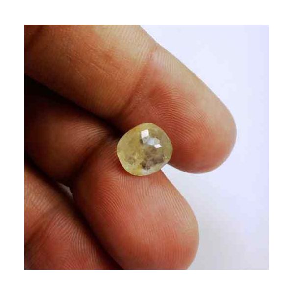 3.75 Carats Ceylon Yellow Sapphire 9.58 x 8.70 x 4.81 mm