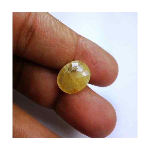 9.21 Carats Ceylon Yellow Sapphire 14.25 x 11.99 x 5.56 mm