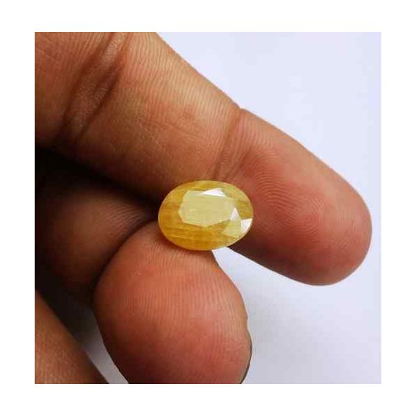 6.45 Carats Ceylon Yellow Sapphire 12.02 x 9.38 x 5.80 mm