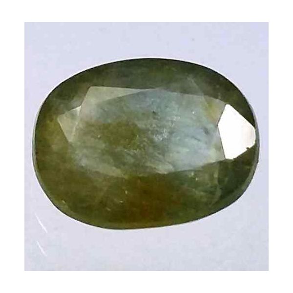 3.85 Carats Ceylon Greenish Yellow Sapphire 10.51 x 8.21 x 4.18 mm