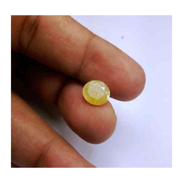 2.25 Carats Ceylon Yellow Sapphire 9.53 x 8.55 x 3.01 mm