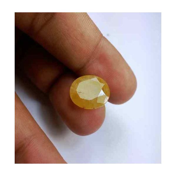 9.15 Carats Ceylon Yellow Sapphire 14.05 x 12.82 x 4.72 mm