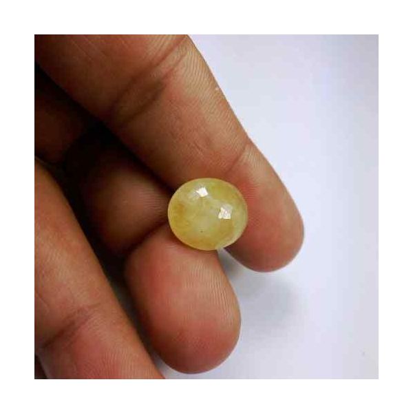 12.51 Carats Ceylon Yellow Sapphire 14.66 x 12.82 x 6.43 mm