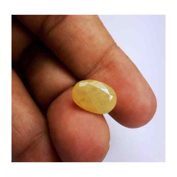 8.51 Carats Ceylon Yellow Sapphire 13.33 x 9.27 x 6.63 mm