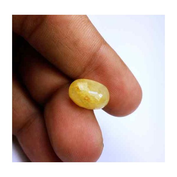 8.51 Carats Ceylon Yellow Sapphire 13.33 x 9.27 x 6.63 mm