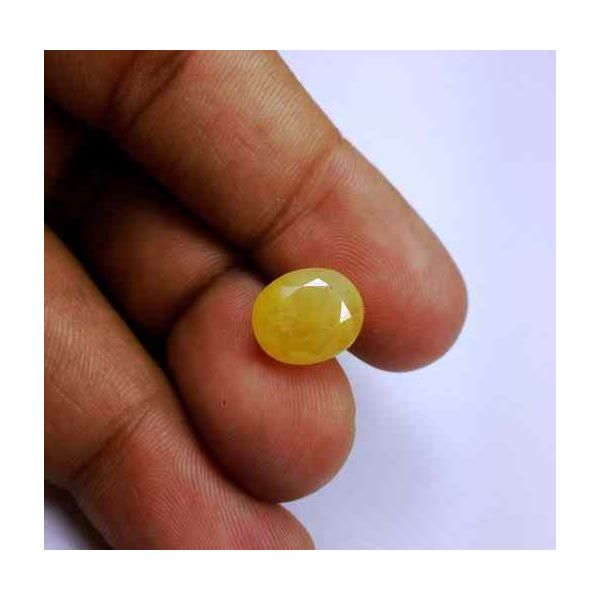 8.09 Carats Ceylon Yellow Sapphire 11.48 x 9.78 x 6.86 mm