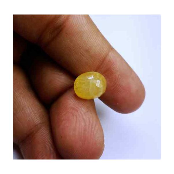 8.09 Carats Ceylon Yellow Sapphire 11.48 x 9.78 x 6.86 mm