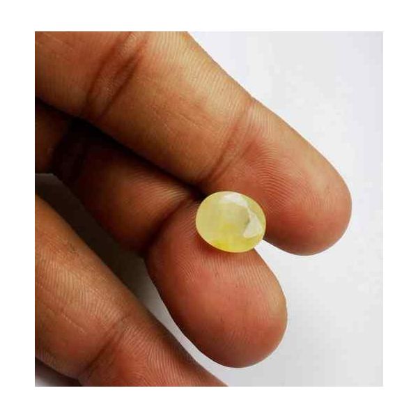 5.32 Carats Ceylon Yellow Sapphire 10.52 x 8.95 x 5.37 mm