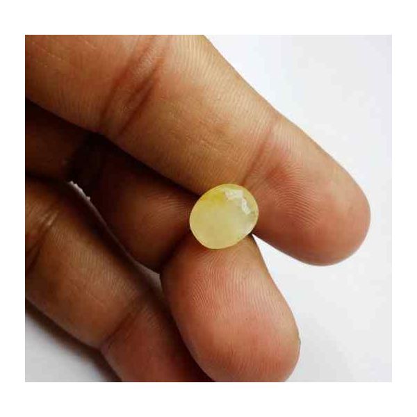 5.32 Carats Ceylon Yellow Sapphire 10.52 x 8.95 x 5.37 mm