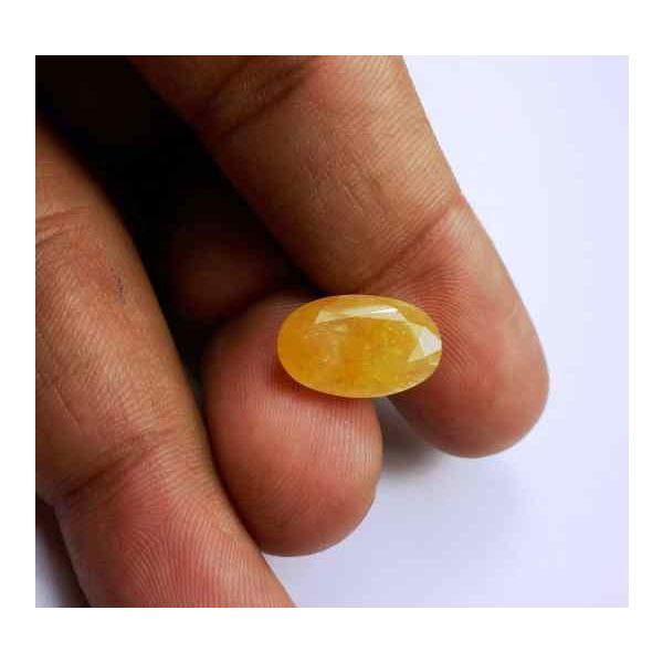 8.96 Carats Ceylon Yellow Sapphire 15.20 x 9.69 x 6.74 mm