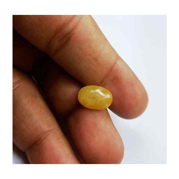 6.30 Carats Ceylon Yellow Sapphire 12.79 x 8.78 x 5.37 mm