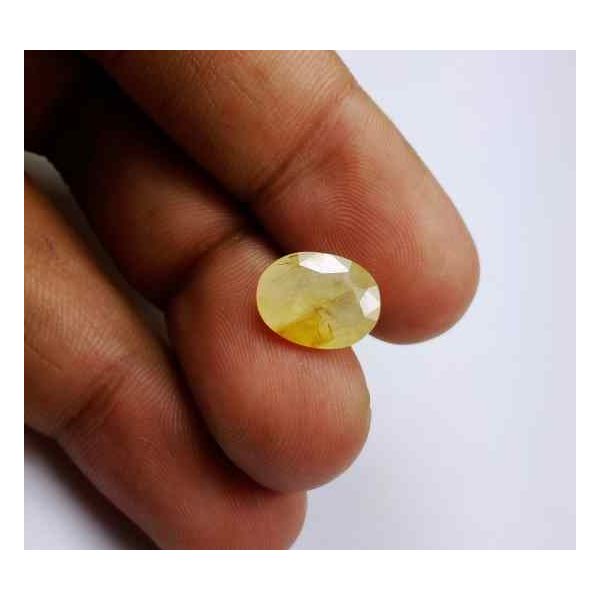 4.74 Carats Ceylon Yellow Sapphire 12.02 x 9.32 x 4.63 mm