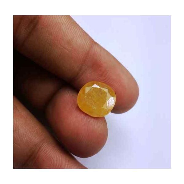 6.05 Carats Ceylon Yellow Sapphire 12.50 x 11.68 x 4.08 mm