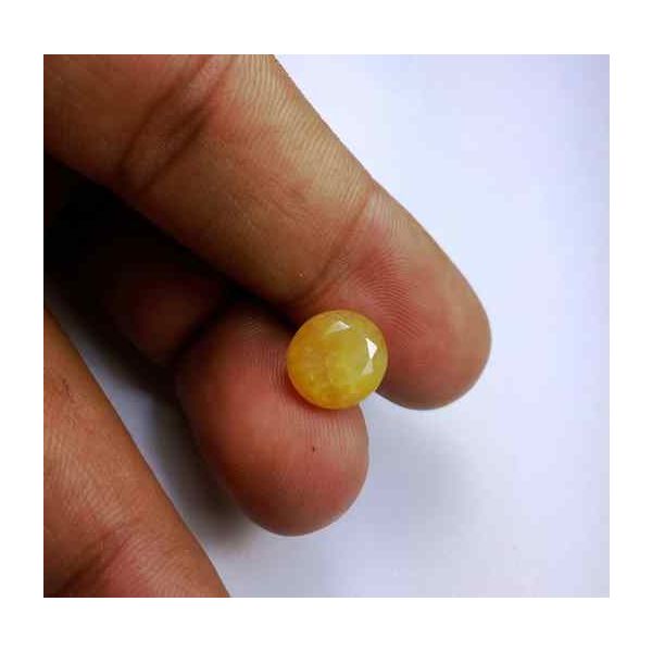 5.09 Carats Ceylon Yellow Sapphire 10.41 x 9.81 x 6.04 mm