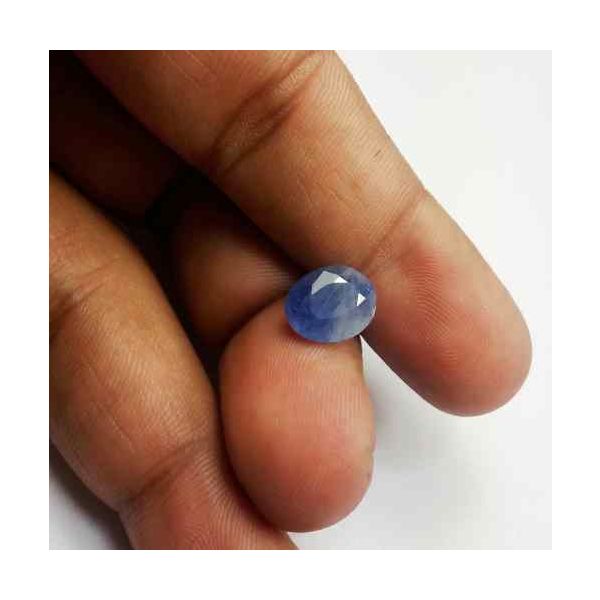 4.25 Carats Ceylon Blue Sapphire 10.60 x 8.66 x 5.90 mm