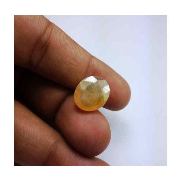 12.36 Carats African Yellow Sapphire 15.27 x 12.92 x 5.69 mm