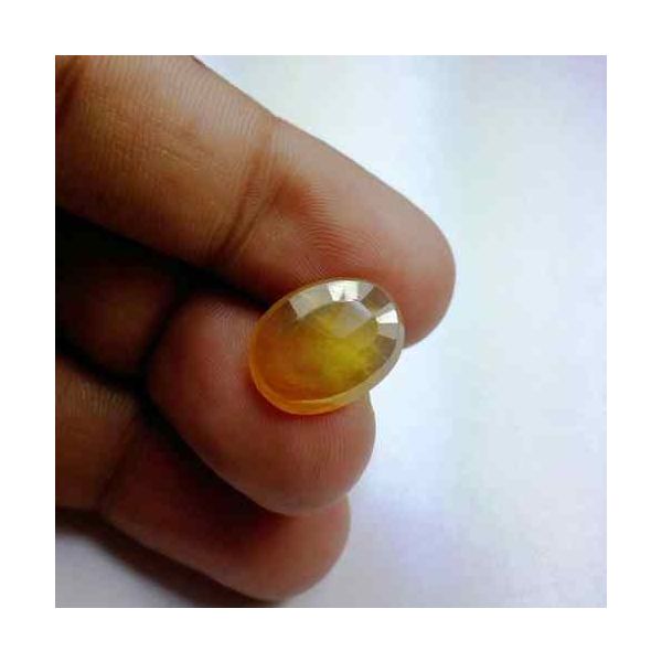 9.25 Carats African Yellow Sapphire 15.39 x 11.96 x 4.55 mm