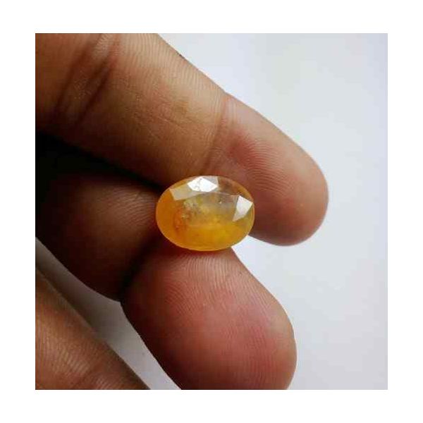 7.96 Carats African Yellow Sapphire 14.33 x 10.89 x 5.04 mm