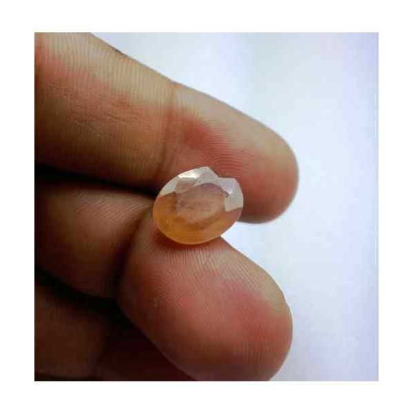 6.42 Carats African Yellow Sapphire 13.23 x 10.29 x 4.59 mm