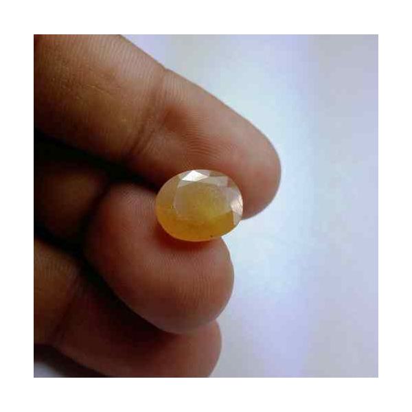 7.11 Carats African Yellow Sapphire 12.85 x 10.87 x 4.49 mm