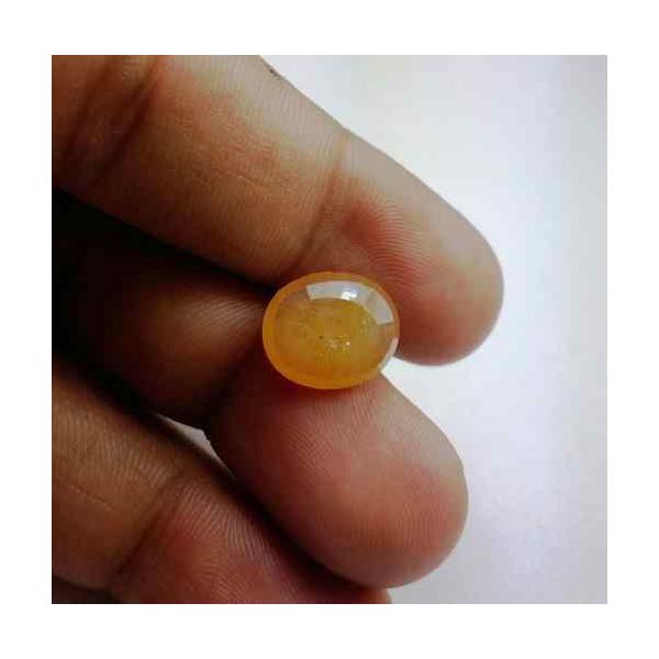 7.11 Carats African Yellow Sapphire 12.85 x 10.87 x 4.49 mm