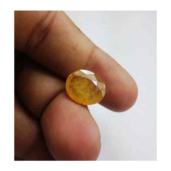 7.73 Carats African Yellow Sapphire 14.20 x 12.08 x 3.93 mm