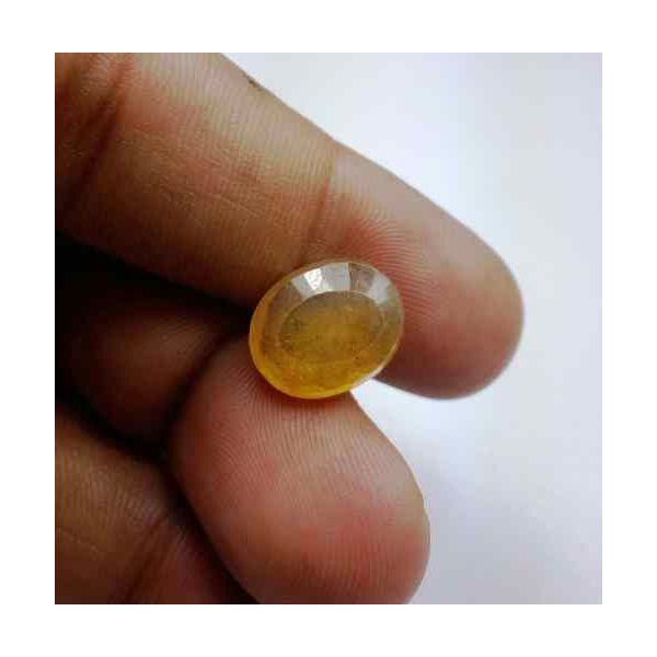 9.26 Carats African Yellow Sapphire 13.63 x 11.10 x 5.52 mm