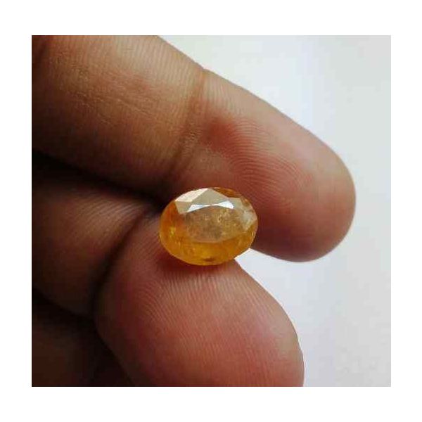 4.20 Carats African Yellow Sapphire 11.12 x 8.65 x 4.33 mm
