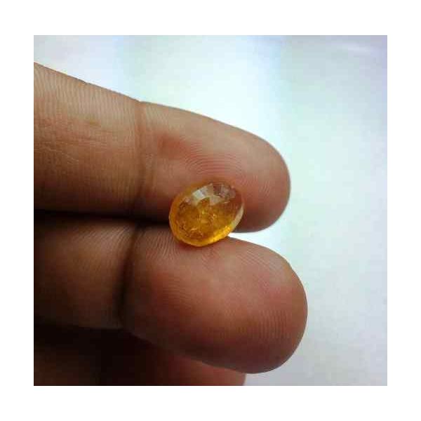 4.20 Carats African Yellow Sapphire 11.12 x 8.65 x 4.33 mm
