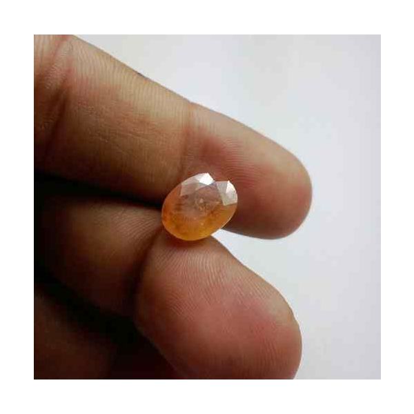 6.14 Carats African Yellow Sapphire 11.97 x 9.08 x 4.99 mm