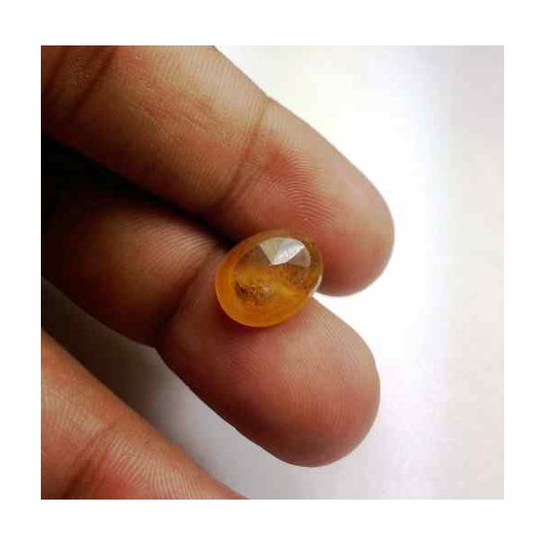 6.75 Carats African Yellow Sapphire 12.97 x 10.47 x 4.63 mm