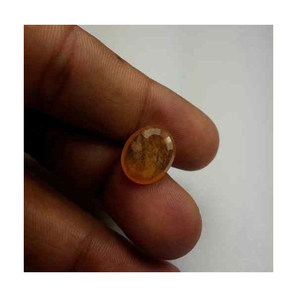 6.83 Carats African Yellow Sapphire 14.02 x 11.75 x 3.62 mm