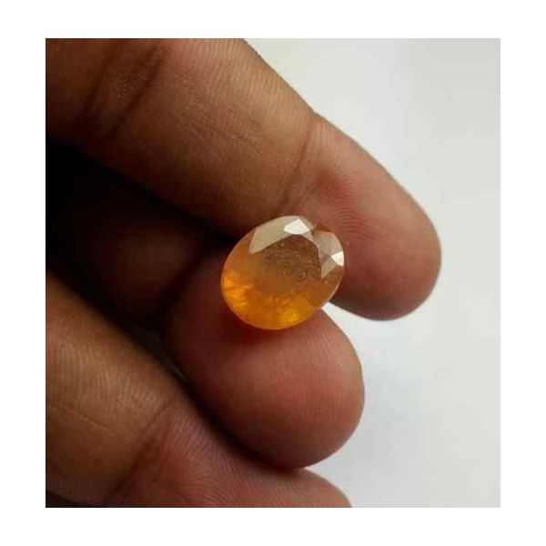 8.88 Carats African Yellow Sapphire 13.73 x 10.99 x 5.48 mm