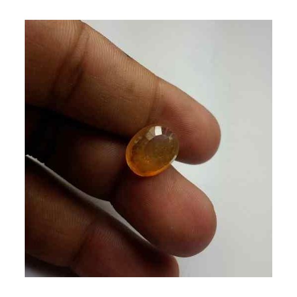 8.88 Carats African Yellow Sapphire 13.73 x 10.99 x 5.48 mm