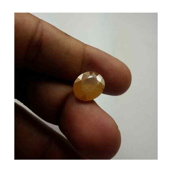 7.78 Carats African Yellow Sapphire 13.32 x 11.16 x 5.61 mm