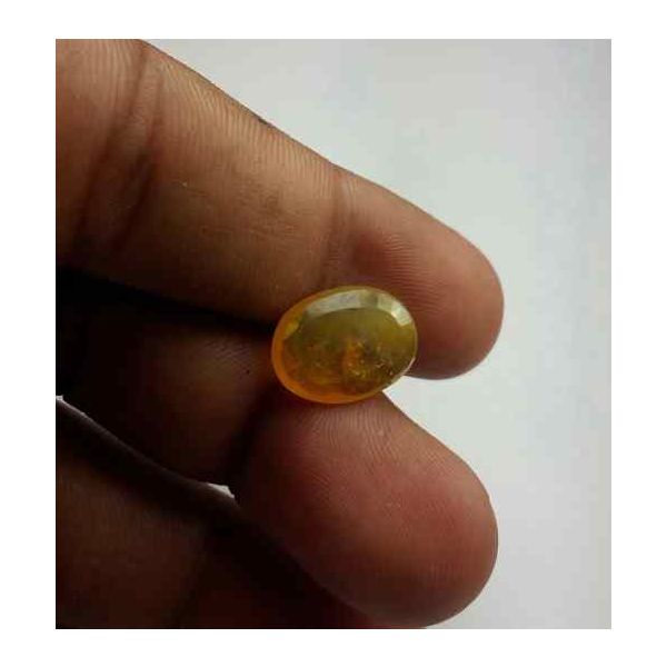 6.31 Carats African Yellow Sapphire 14.31 x 10.77 x 3.53 mm