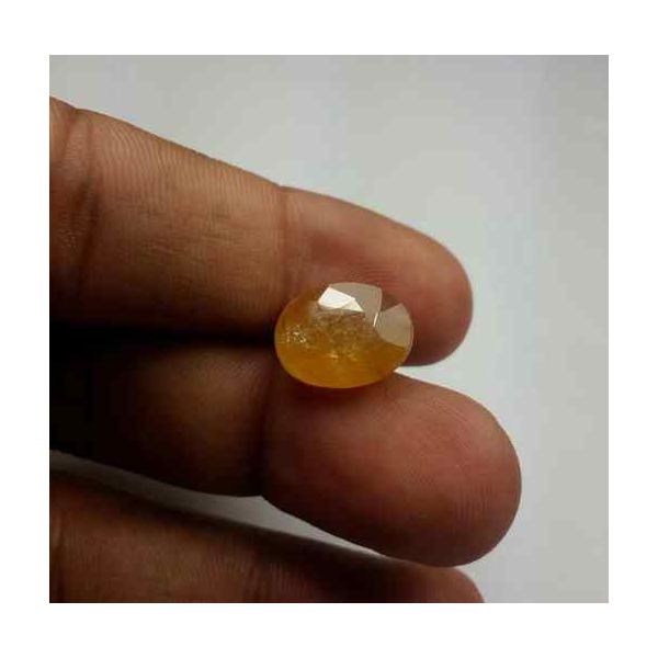 9.84 Carats African Yellow Sapphire 13.68 x 11.06 x 6.42 mm